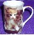 Tasse mit Katzenkindern