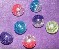 Ball mit Glocke, transparente Farben