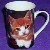 Tasse mit red tabby/ white K�tzchen