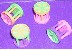 Kleine Trommel mit Gl�ckchen, Pastellfarben