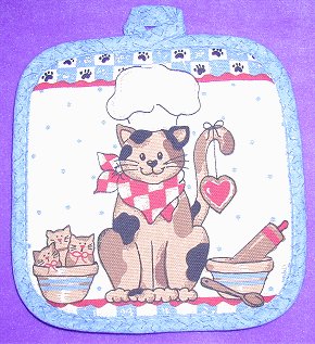 Topflappen Katze